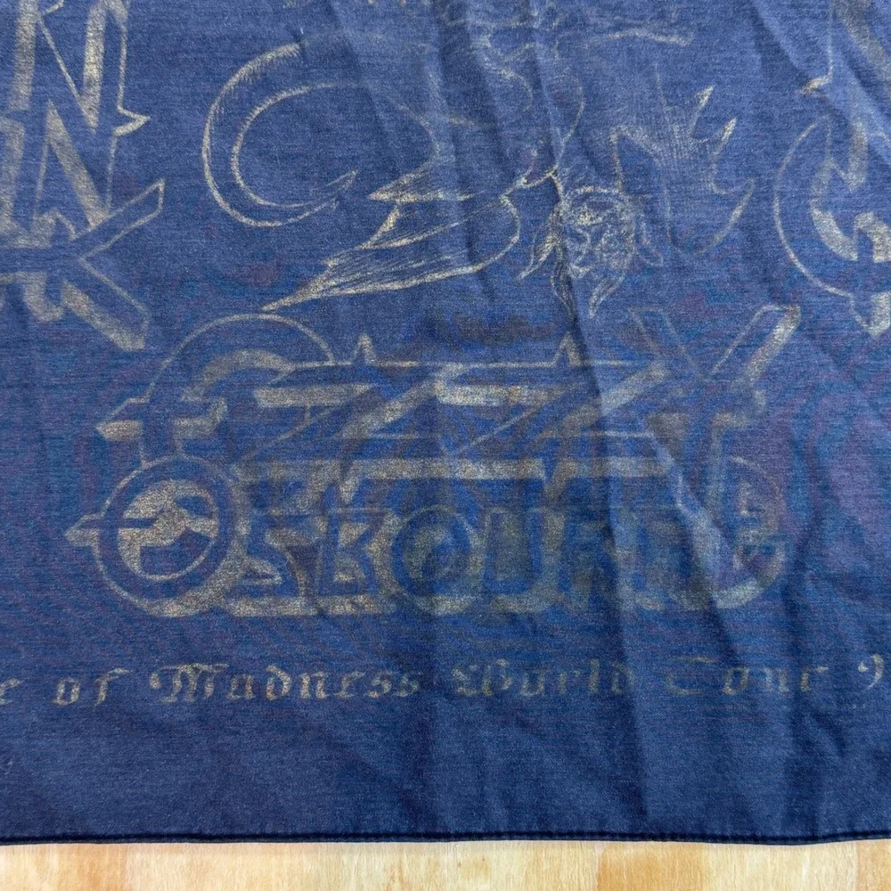 Vintage Ozzy Osbourne Theatre of Madness World Tour 91/92 Bandana Faded